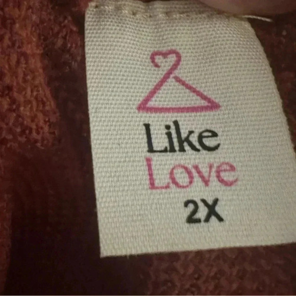 Like Love Mock Neck Exposed Seem Sweater - Picture 3 of 3